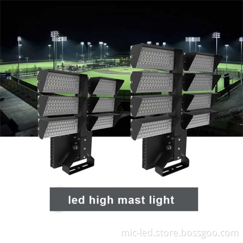 High Pole Lamp Manufacturer: 1000W-1440W High Mast LED Flood Stadium Light - 30M